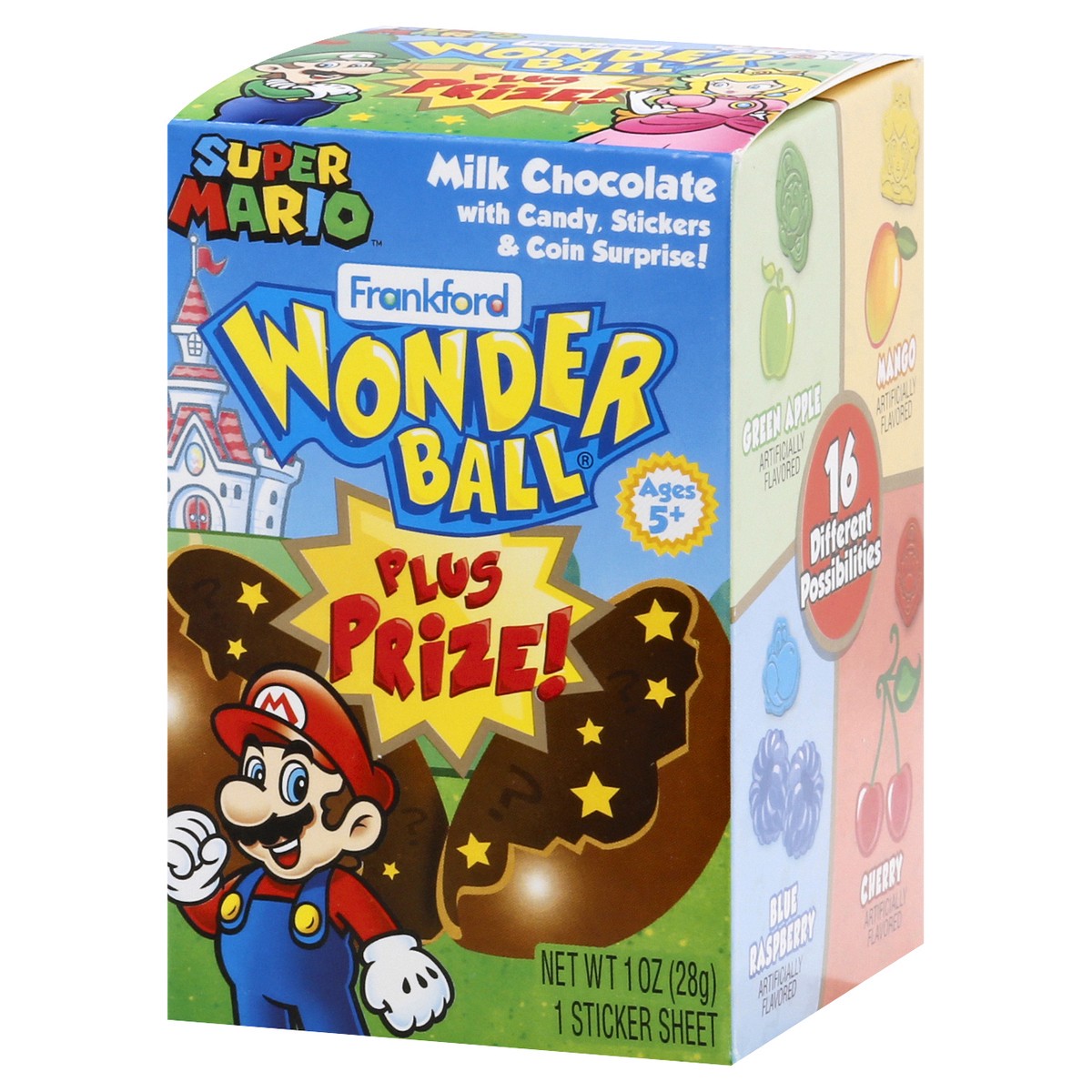 slide 10 of 10, Frankford Surprise Mario Choc Wonderball, 1 oz