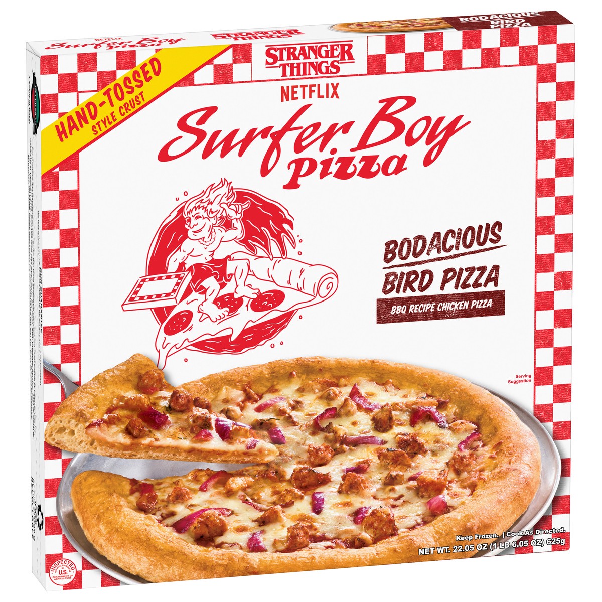 slide 12 of 14, Surfer Boy Pizza Hand-Tossed Style Crust Bodacious Bird Pizza 22.05 oz, 22.05 oz