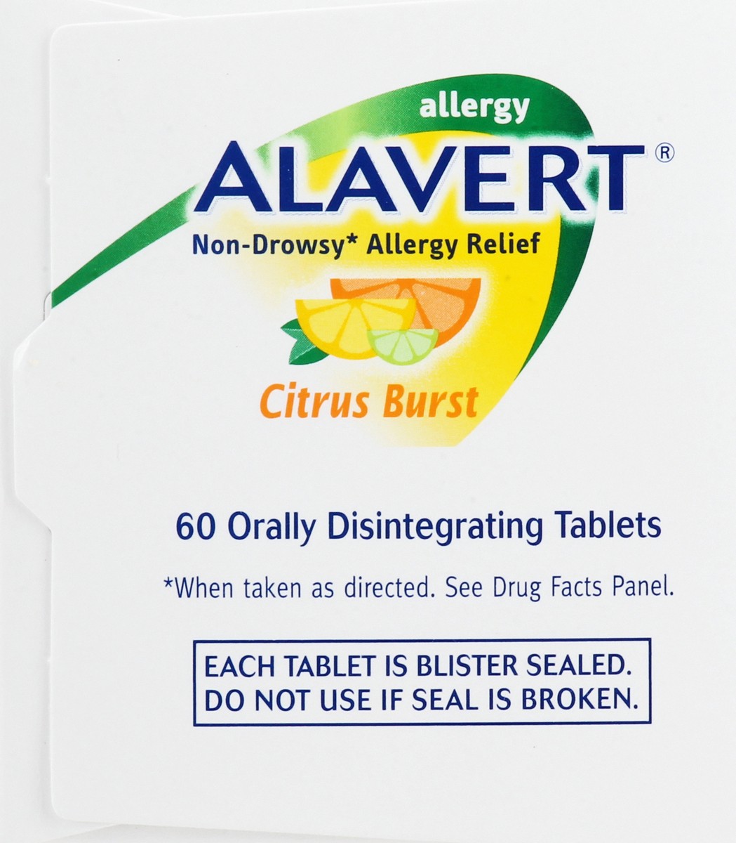 slide 8 of 12, Alavert Non-Drowsy Tablets Citrus Burst Allergy Relief 60 ea, 60 ct