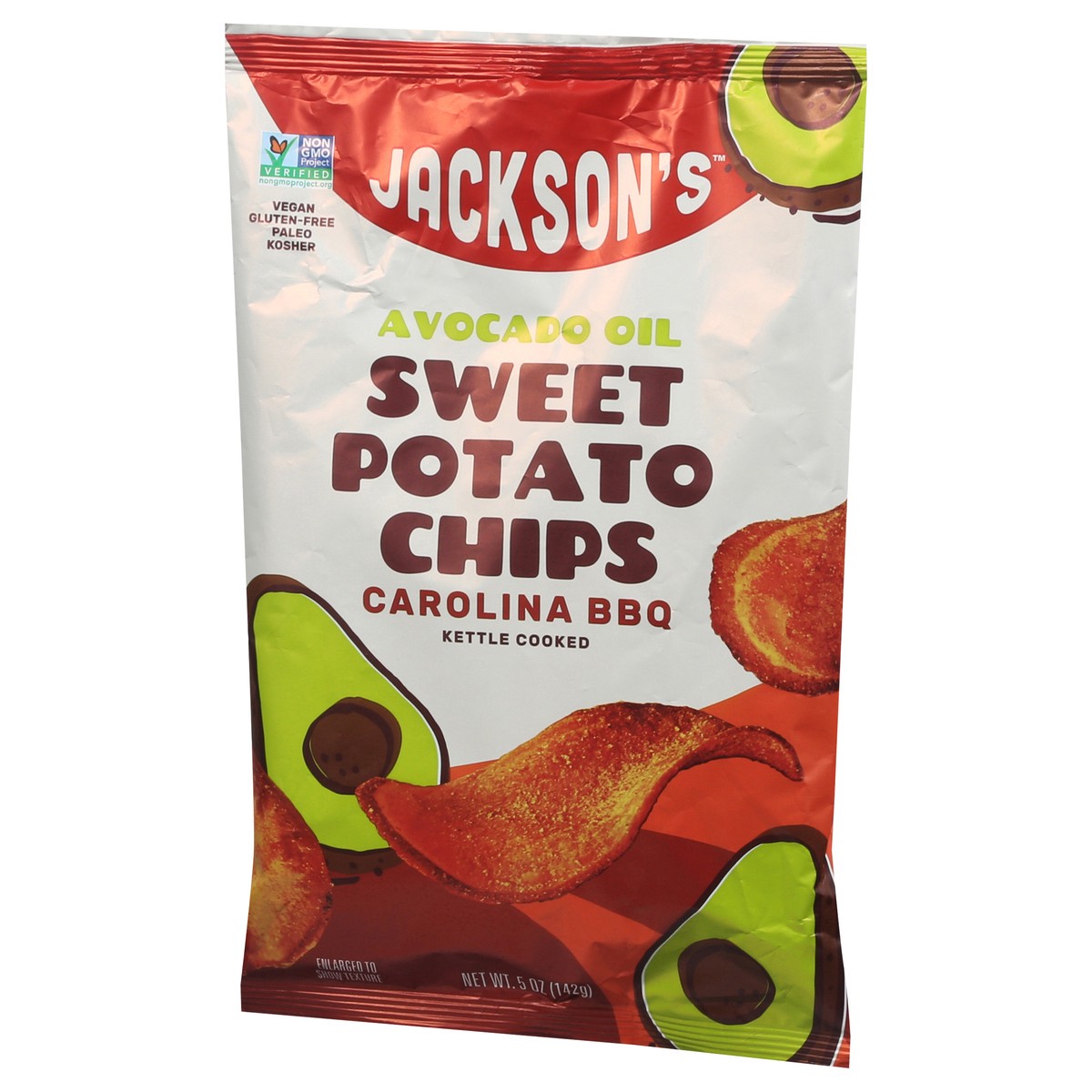 slide 6 of 13, Jackson's Sweet Carolina BBQ Potato Chips - 5 oz, 5 oz