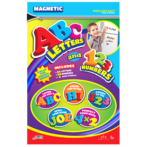 slide 1 of 1, Magnetic Numbers And Letters, 60 ct