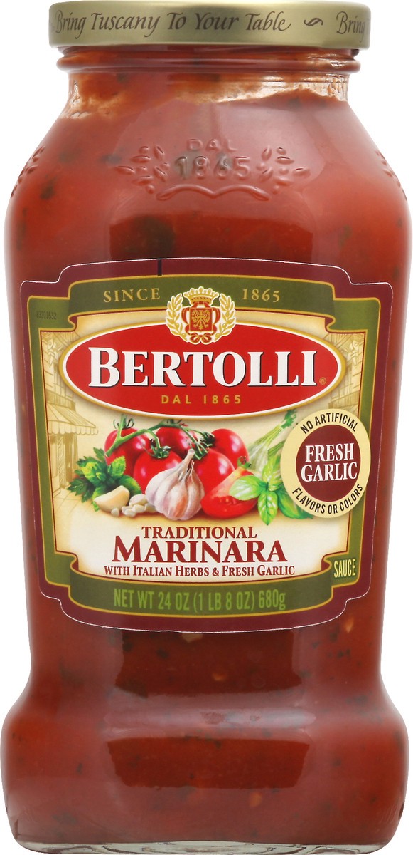 slide 3 of 13, Bertolli Traditional Marinara Sauce 24 oz, 24 oz