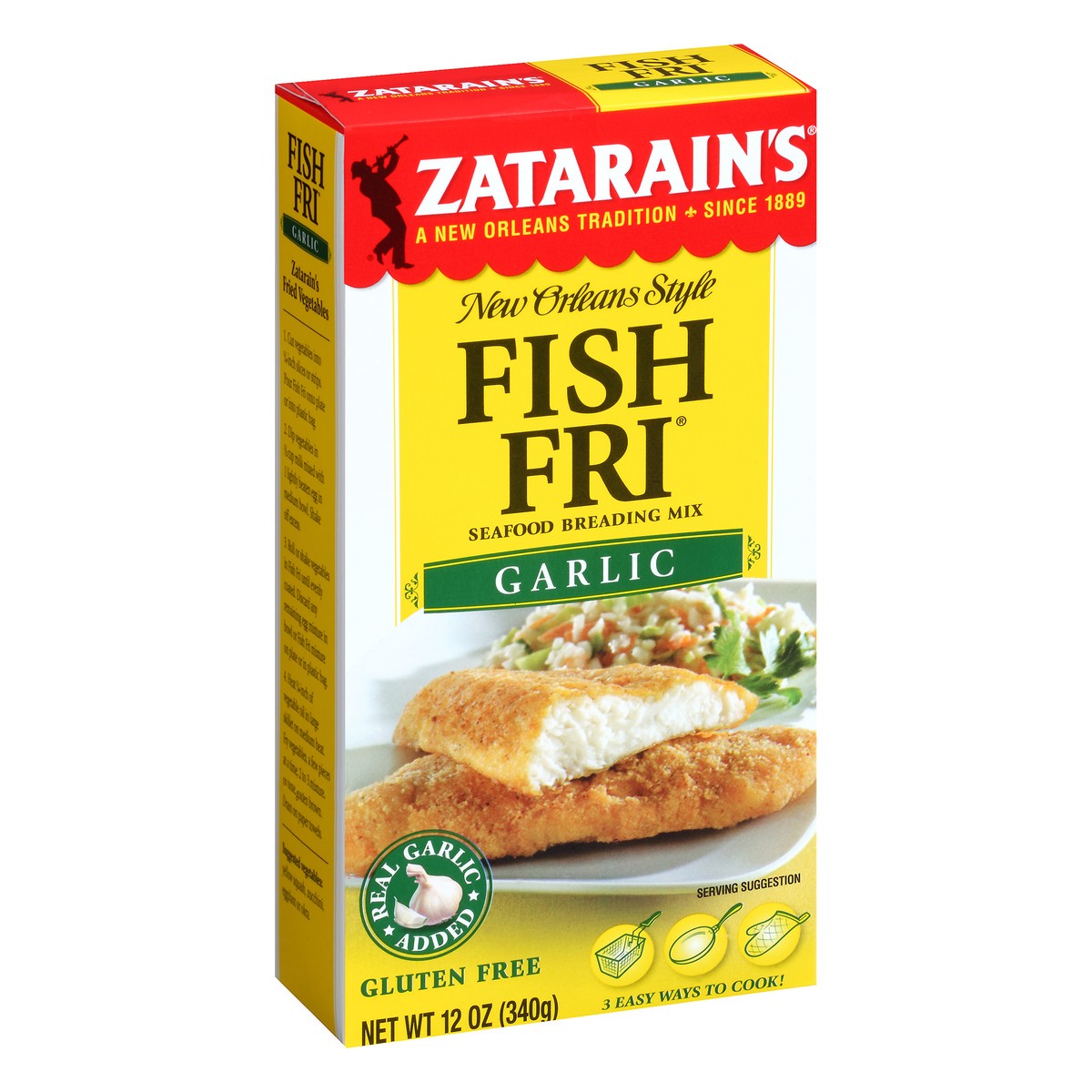 slide 2 of 10, Zatarain's Garlic Fish Fri, 12 oz
