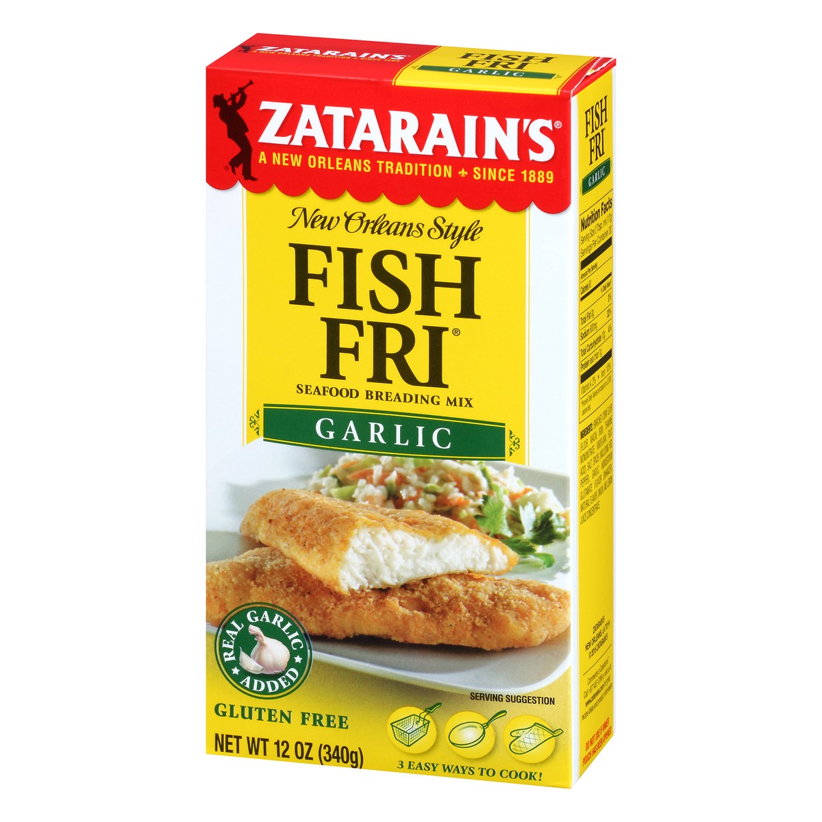 slide 3 of 10, Zatarain's Garlic Fish Fri, 12 oz