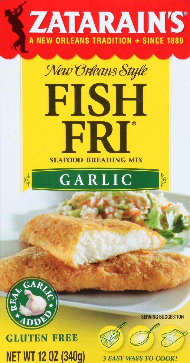 slide 9 of 10, Zatarain's Garlic Fish Fri, 12 oz