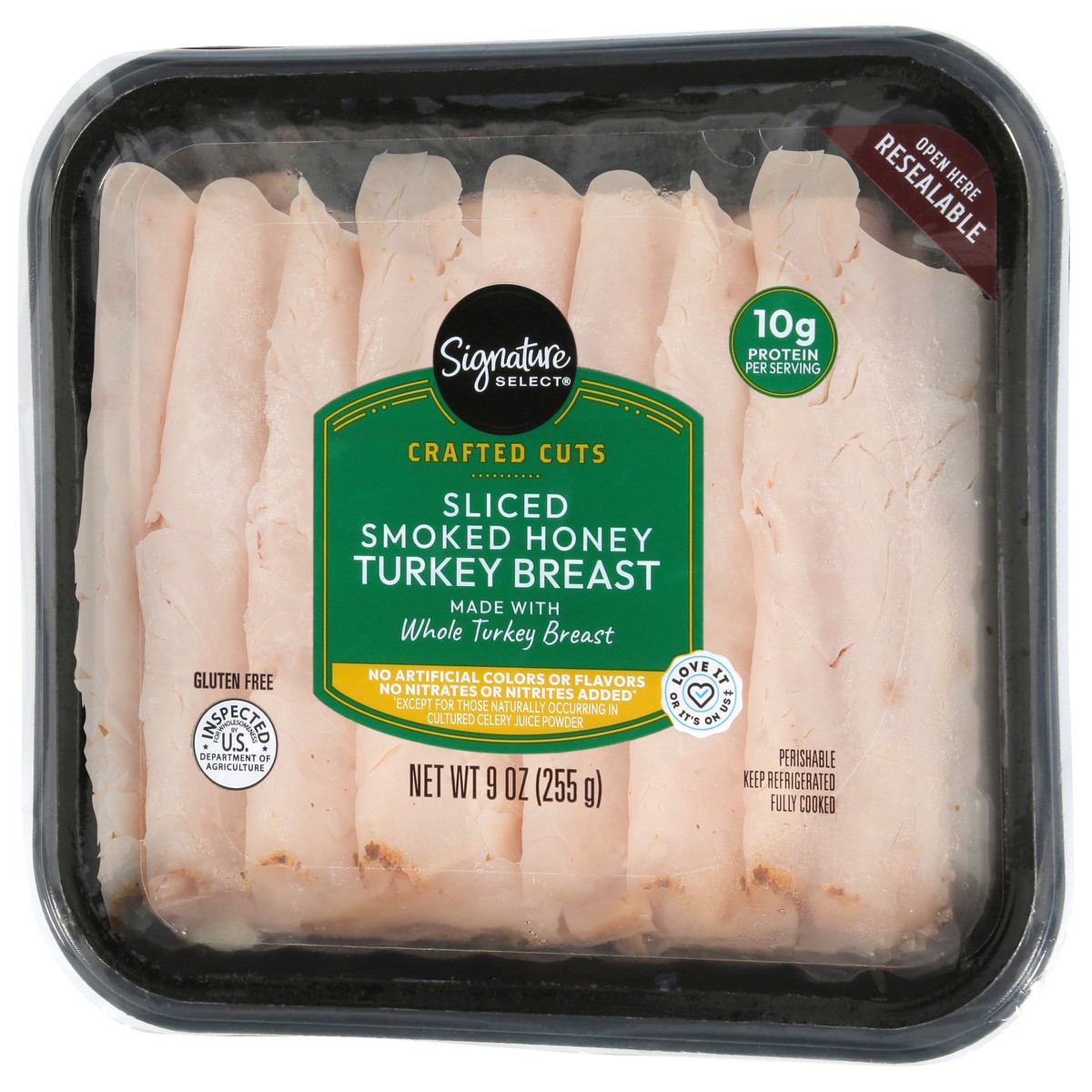 slide 14 of 14, Signature Select Crafted Cuts Sliced Smoked Honey Turkey Breast 9 oz, 9 oz