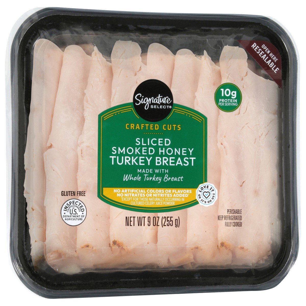 slide 13 of 14, Signature Select Crafted Cuts Sliced Smoked Honey Turkey Breast 9 oz, 9 oz