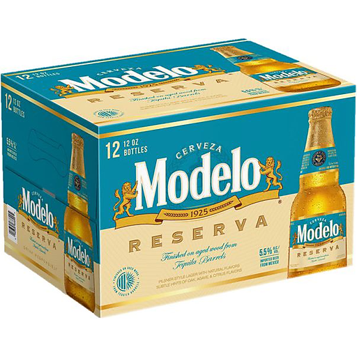 Modelo Reserva Tequila Barrel-aged Lager 12 Pkb 