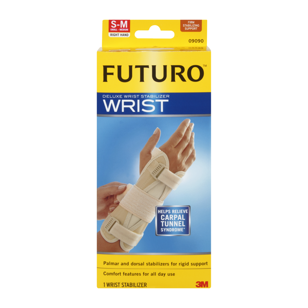 slide 1 of 1, Futuro Deluxe Wrist Stabilizer Right Hand Small/Medium, 1 ct