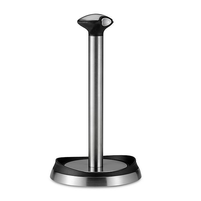slide 1 of 1, simplehuman Quick Load Paper Towel Holder, 7.7 in x 7.7 in x 13.8 in