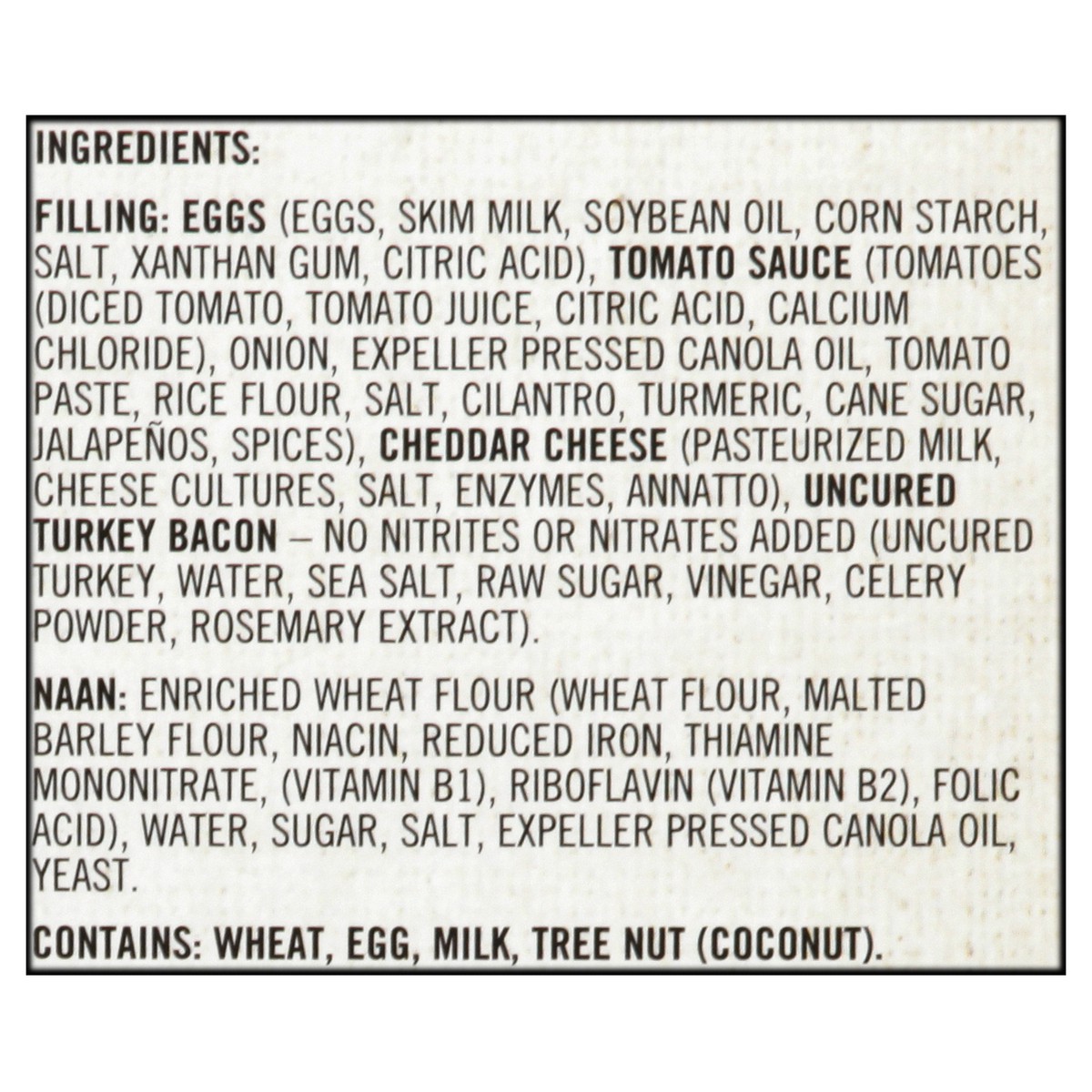 slide 10 of 10, Sukhi's 2 Pack Uncured Turkey Bacon, Egg & Cheese Naanwich 2 ea, 2 ct