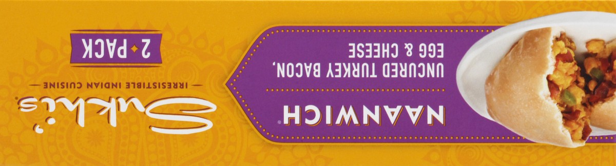 slide 6 of 10, Sukhi's 2 Pack Uncured Turkey Bacon, Egg & Cheese Naanwich 2 ea, 2 ct