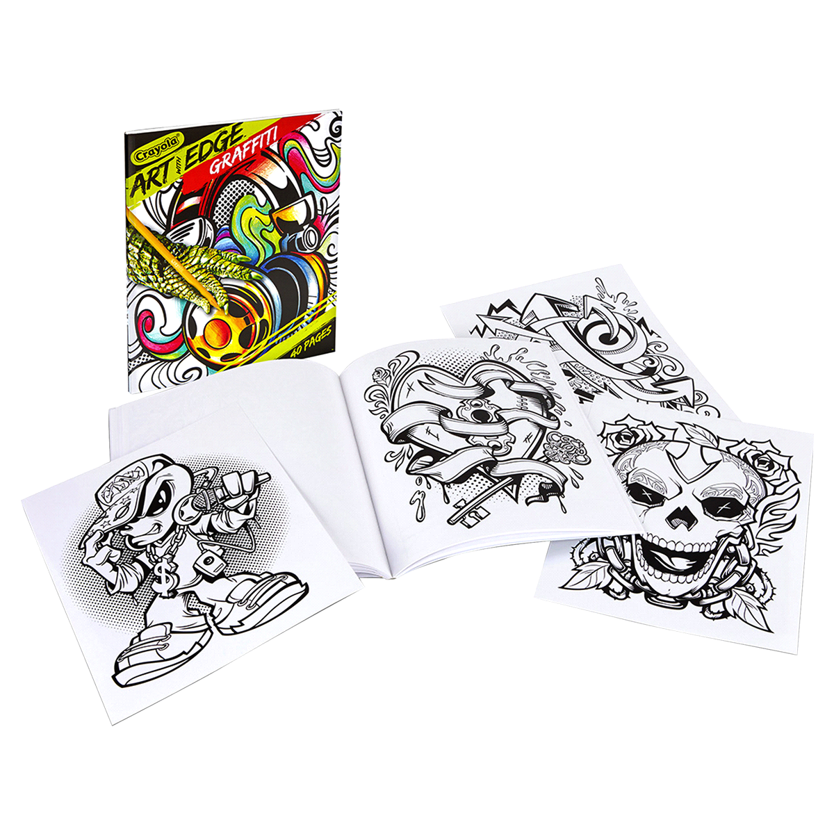 Crayola Art With Edge Coloring Book Graffiti 1 ct Shipt