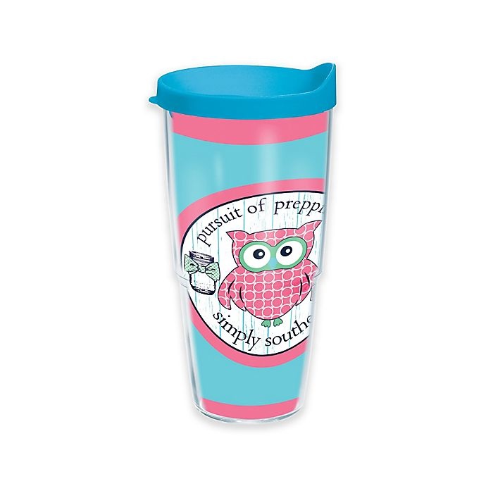 slide 1 of 1, Tervis Simply Southern Owl Wrap Tumbler with Lid, 24 oz