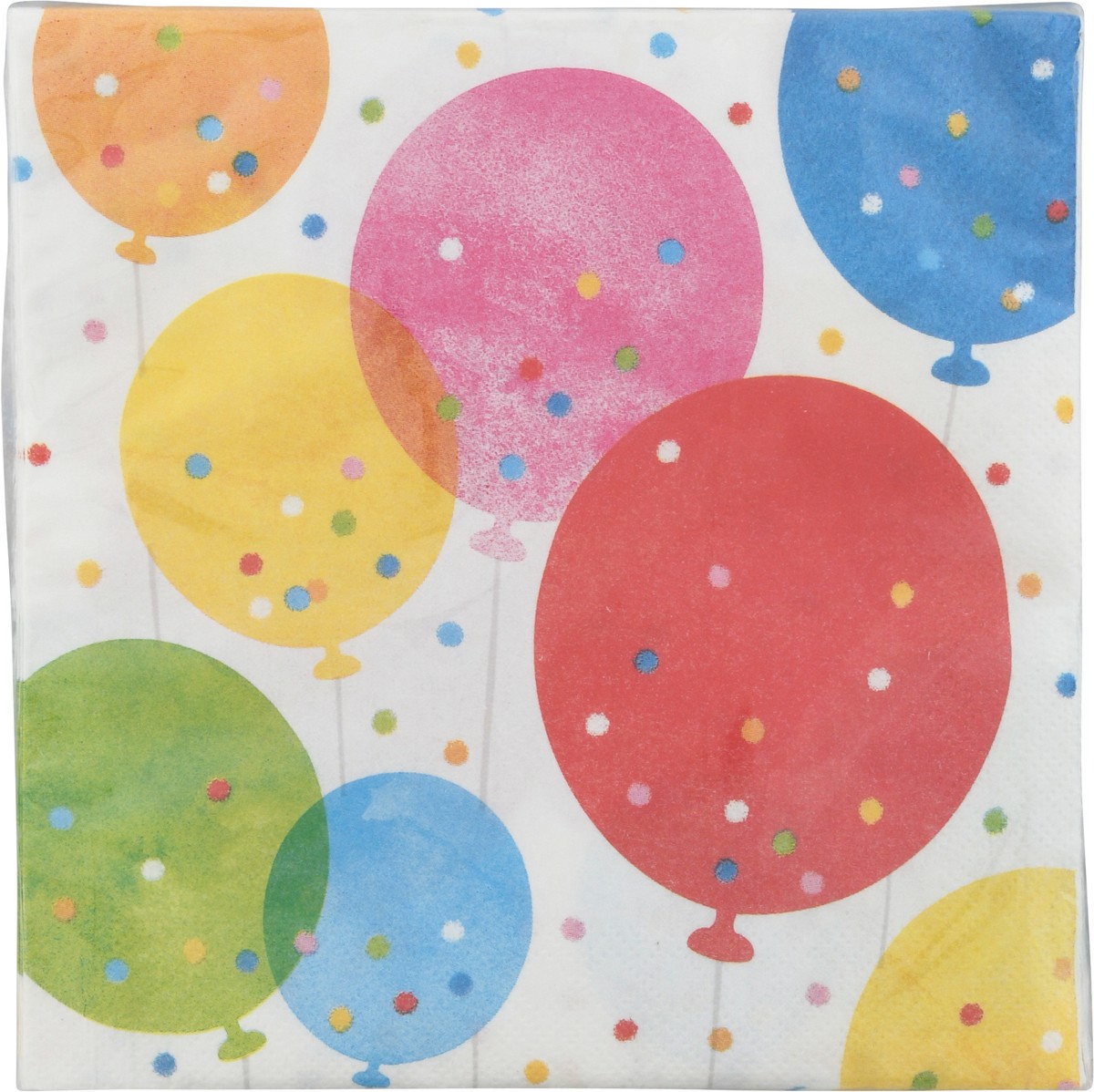 slide 4 of 11, Celebrations 2 Ply Confetti Balloons Napkins 16 ea, 16 ct