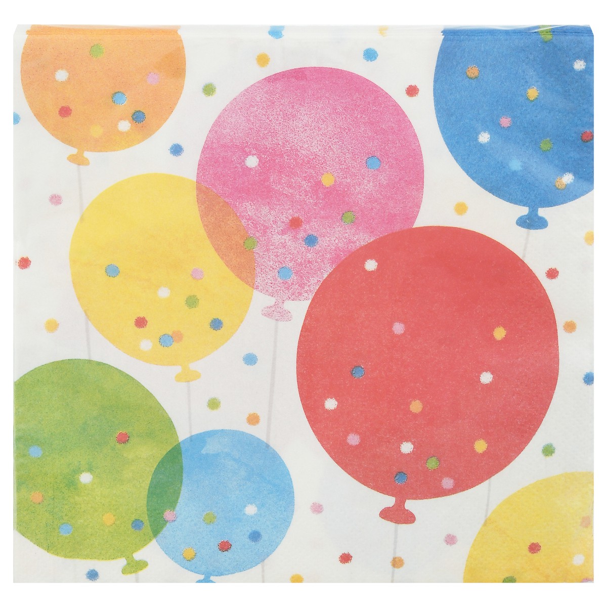 slide 7 of 11, Celebrations 2 Ply Confetti Balloons Napkins 16 ea, 16 ct