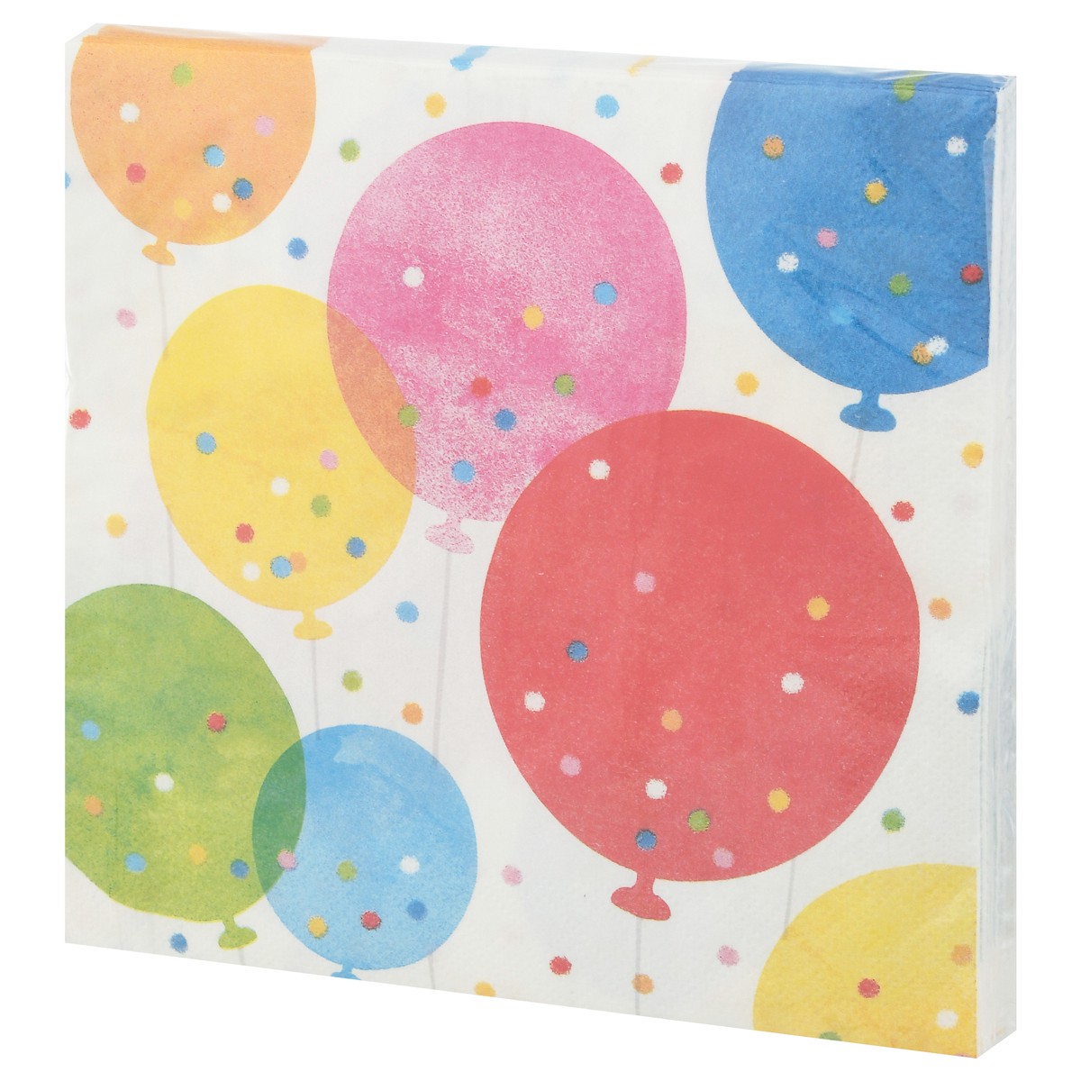 slide 8 of 11, Celebrations 2 Ply Confetti Balloons Napkins 16 ea, 16 ct