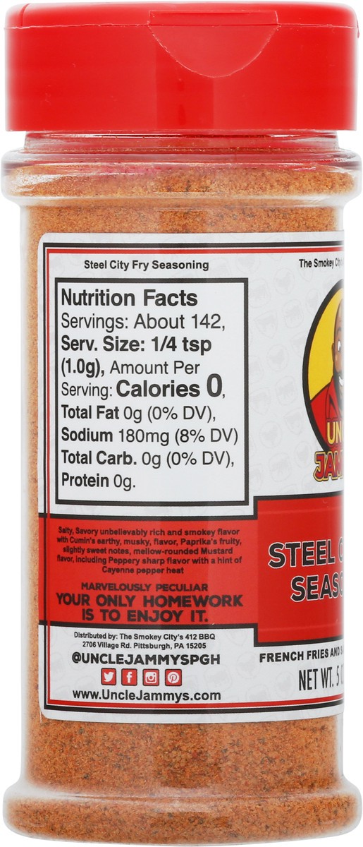slide 7 of 14, Uncle Jammy's Steel City Fry Seasoning 5 oz, 5 oz
