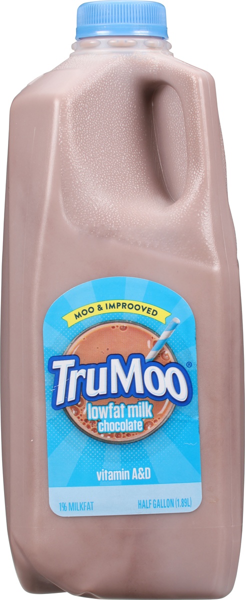 slide 9 of 11, TruMoo 1% Low Fat Chocolate Milk, 1/2 gal