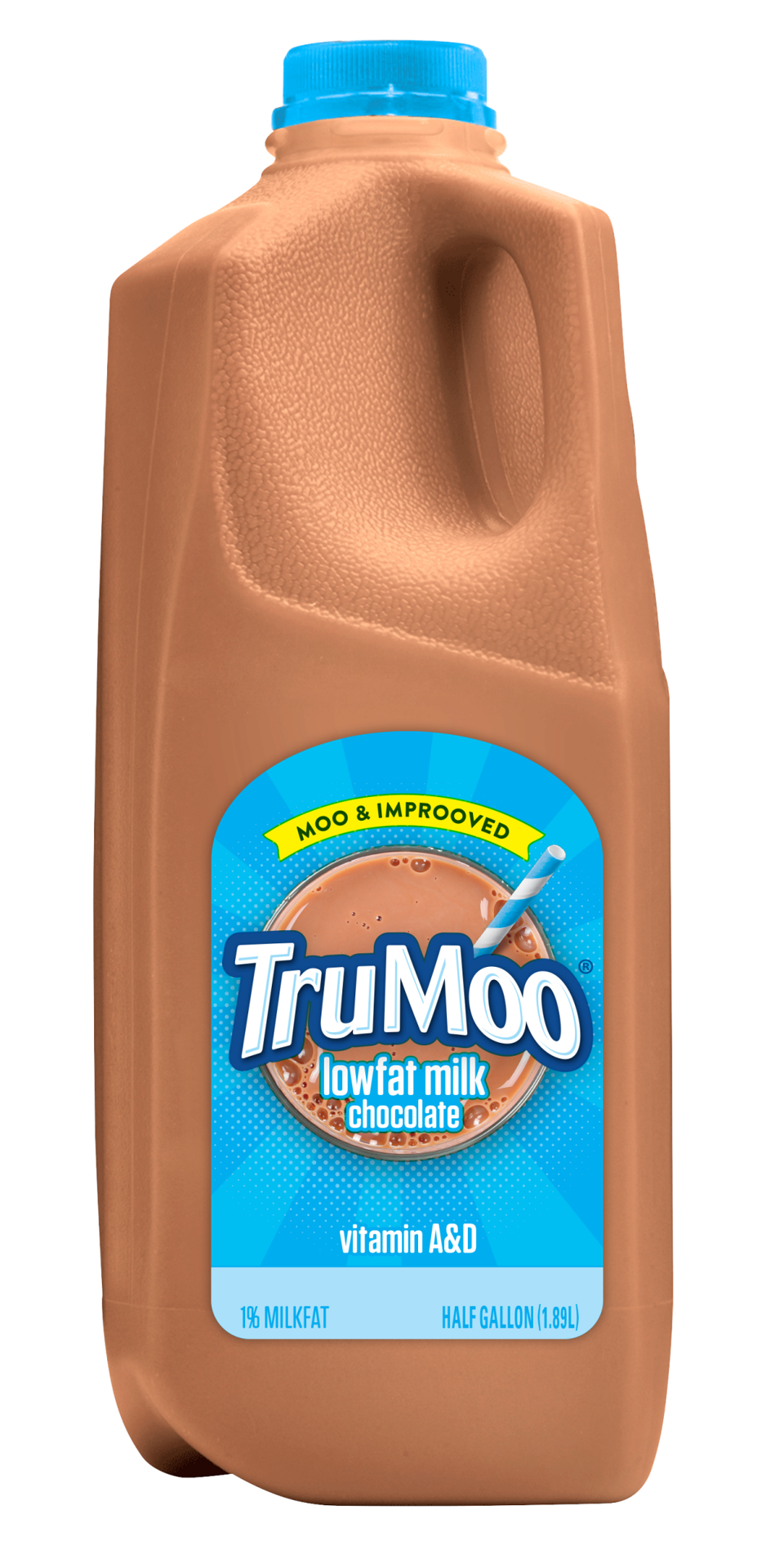 slide 1 of 7, TruMoo Chocolate 1% Lowfat Milk Half Gallon, 1/2 gal