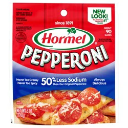 HORMEL Pepperoni 50% Less Sodium