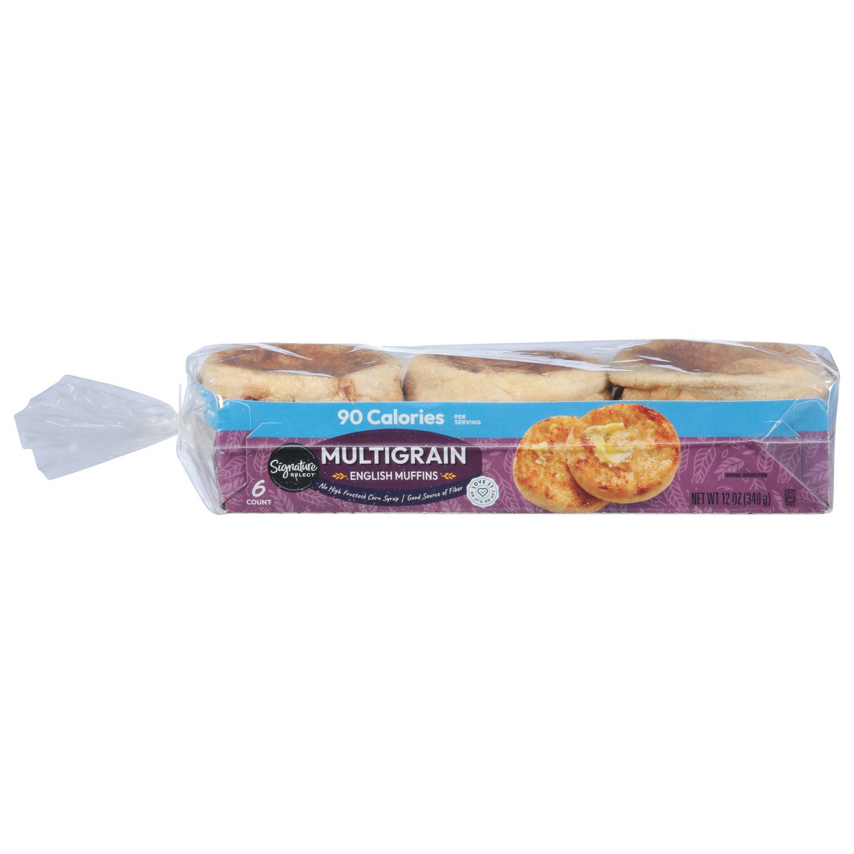 slide 1 of 14, Signature Select Multigrain English Muffins 6 ea, 6 ct