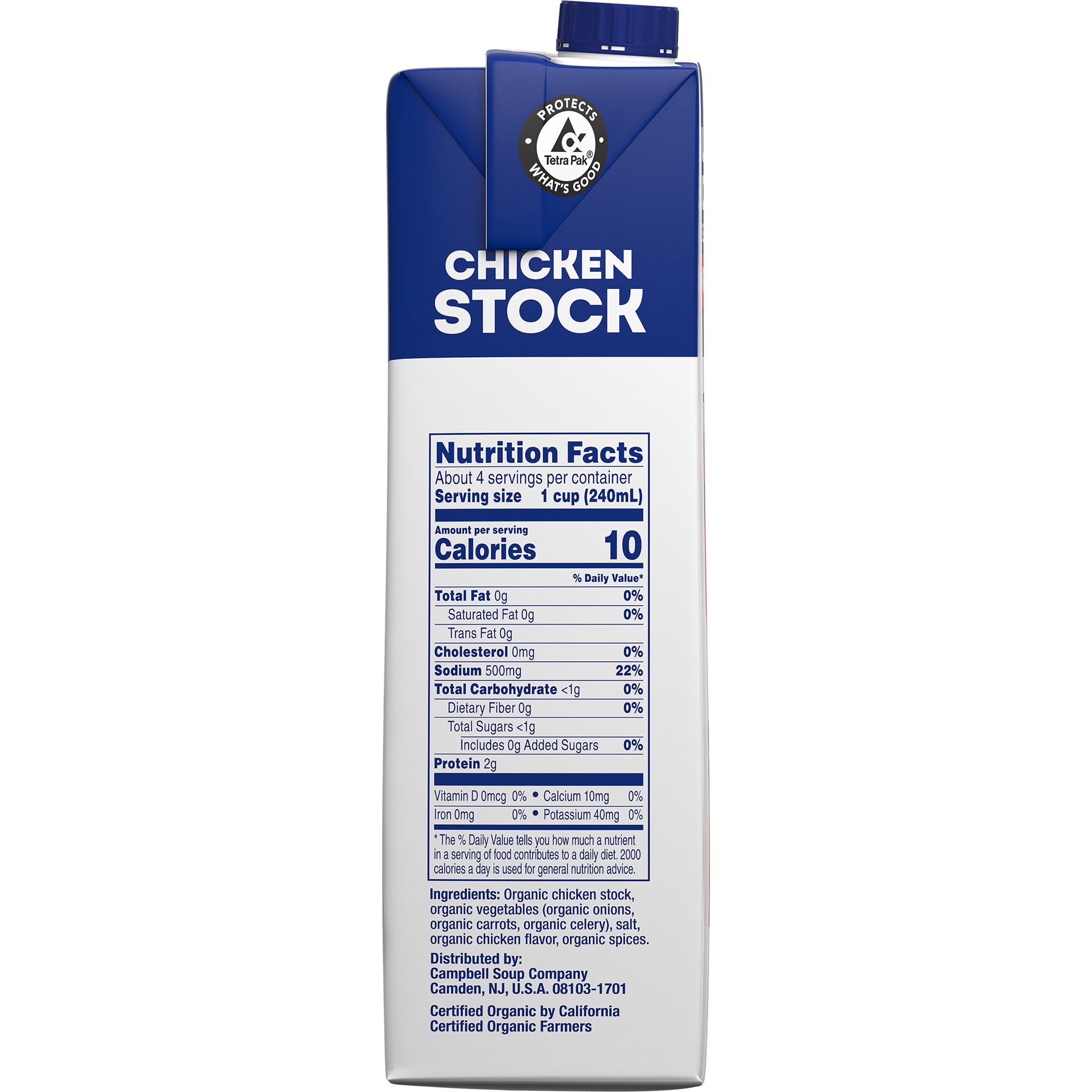 slide 5 of 5, Swanson 100% Natural Organic Chicken Stock, 32 oz Carton, 32 oz