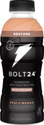 Bolt24 Restore Peach Mango Hydration Drink 16.9 oz