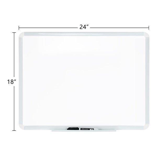 slide 4 of 4, FORAY Dry-Erase Board with Plastic Frame White, 1 ct