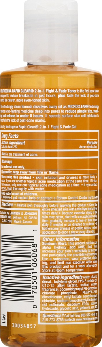 slide 10 of 12, Neutrogena Rapid Clear 2-In-1 Fight & Fade Acne Toner, 8 Fl. Oz., 8 fl oz