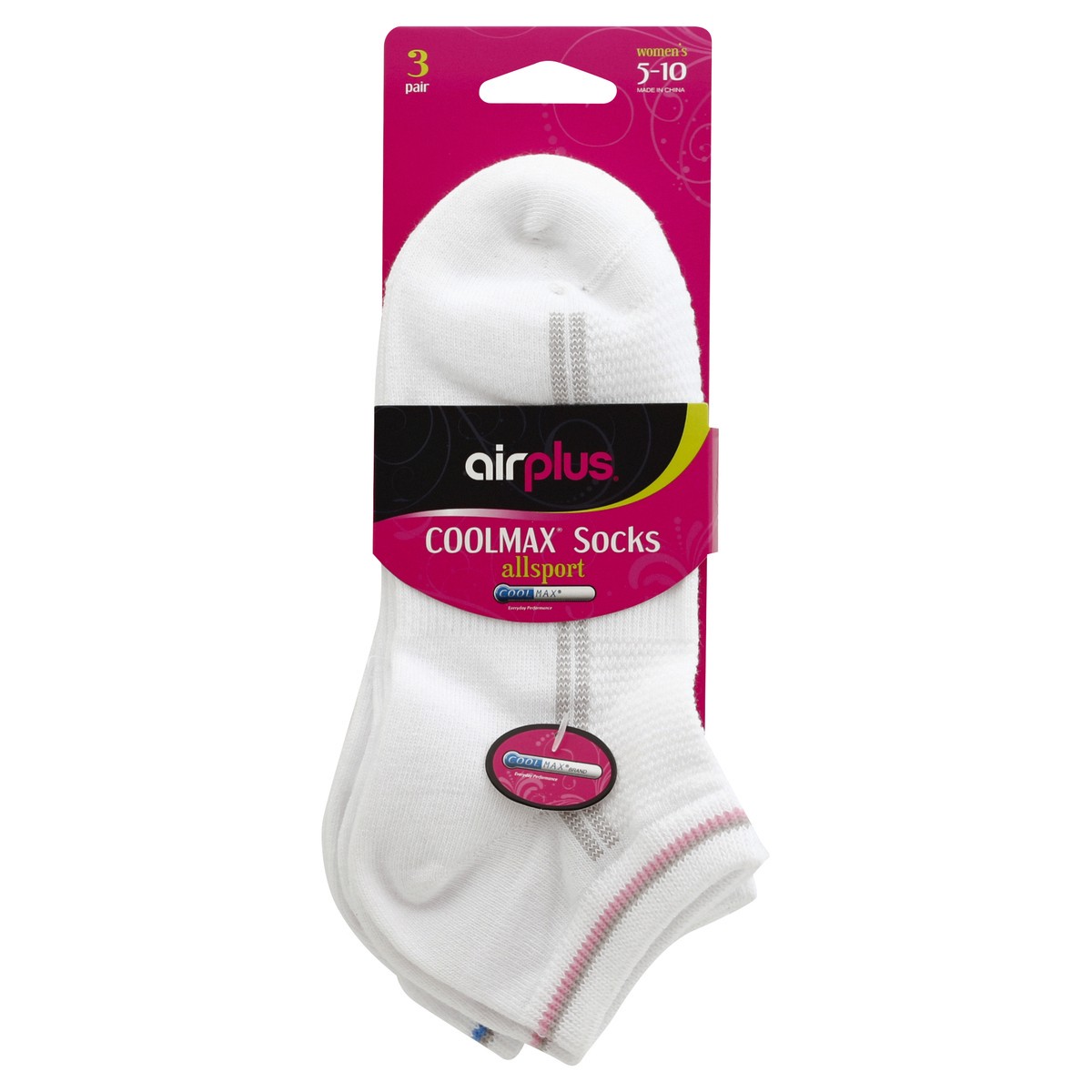 slide 2 of 3, Airplus Socks 3 ea, 3 ct