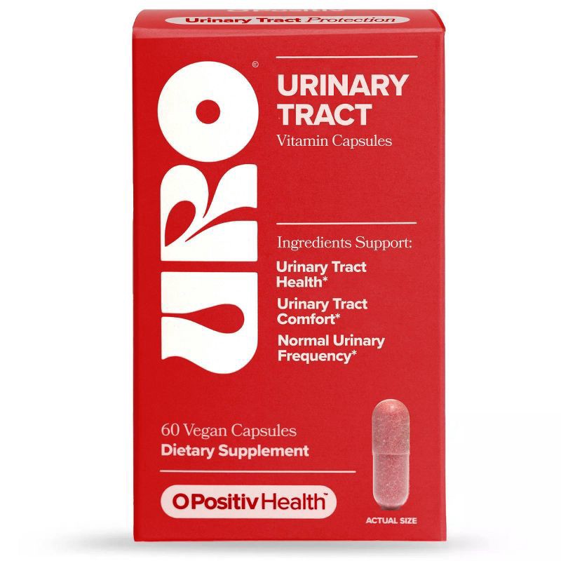slide 1 of 5, O Positiv Health URO Urinary Tract Health Vitamin Capsules with Cranberry and D-Mannose, 60 Ct, 60 ct