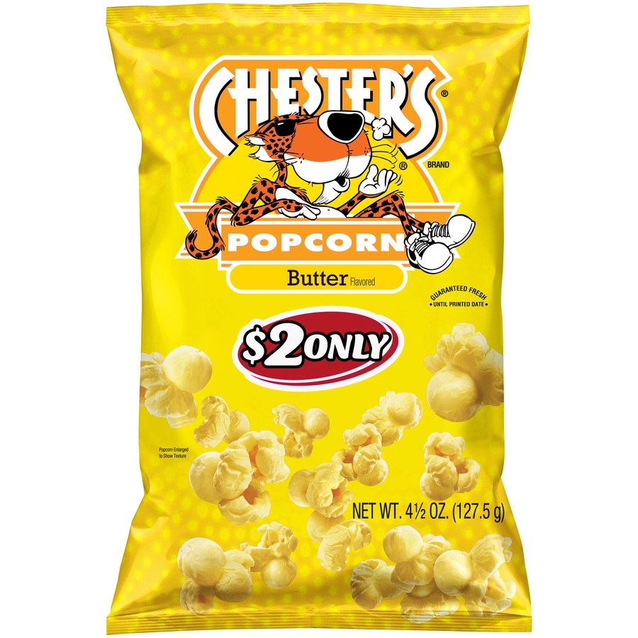 slide 1 of 3, Chester's Butter Popcorn, 4.5 oz