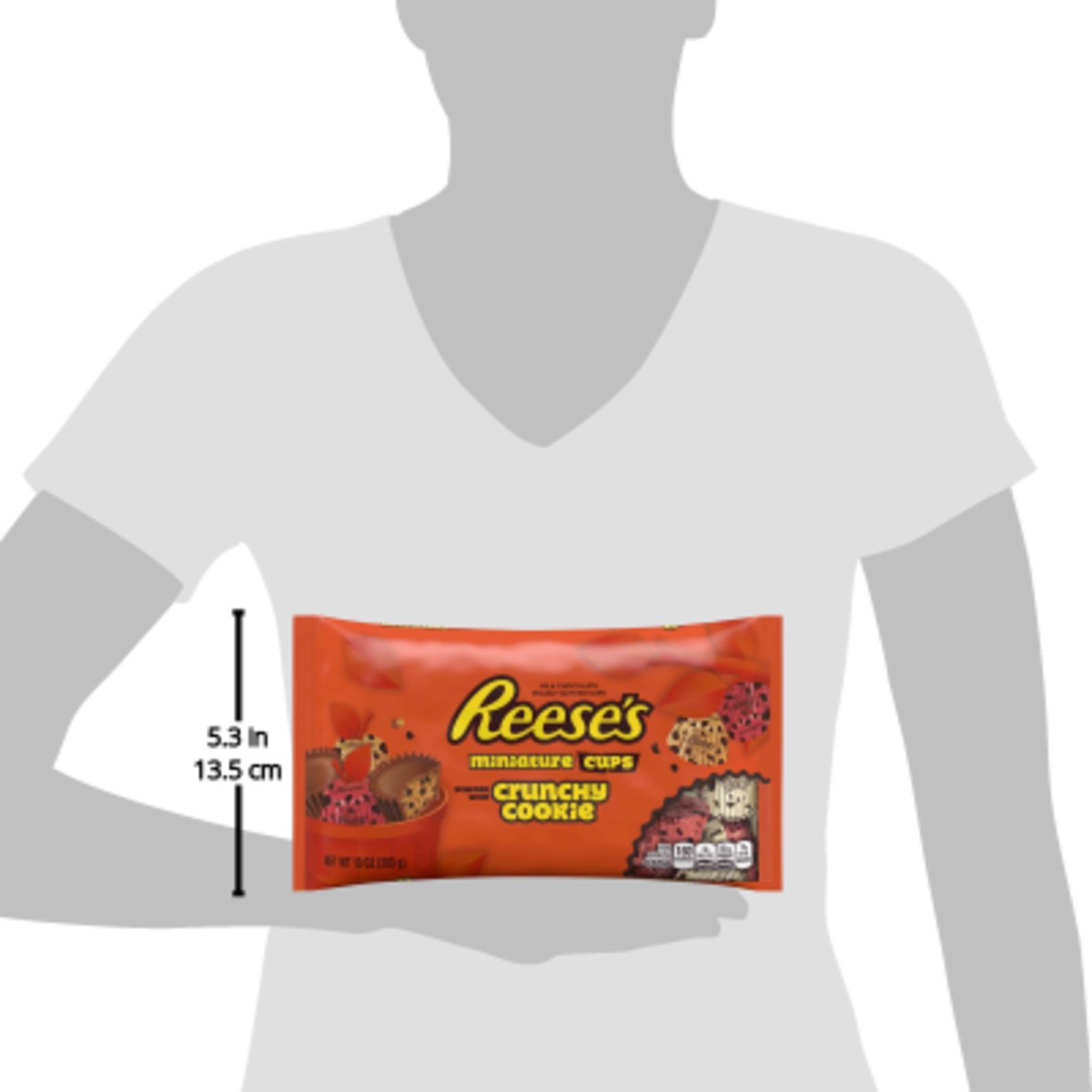 slide 4 of 6, Reese's Halloween Crunchy Cookie Peanut Butter Cups Minis, 10 oz