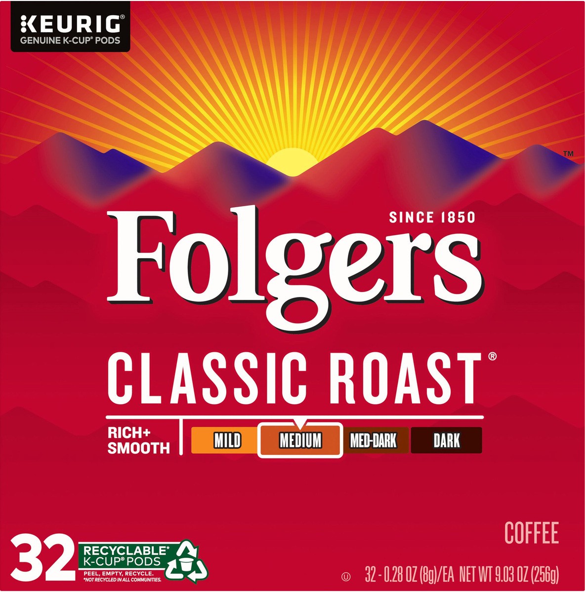 slide 7 of 7, Folgers Coffee, 32 ct