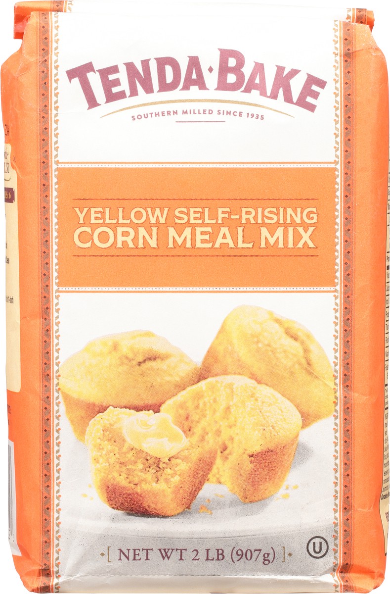 slide 1 of 9, Tenda-Bake Yellow Self Rising Corn Meal Mix 2 lb Bag, 2 lb