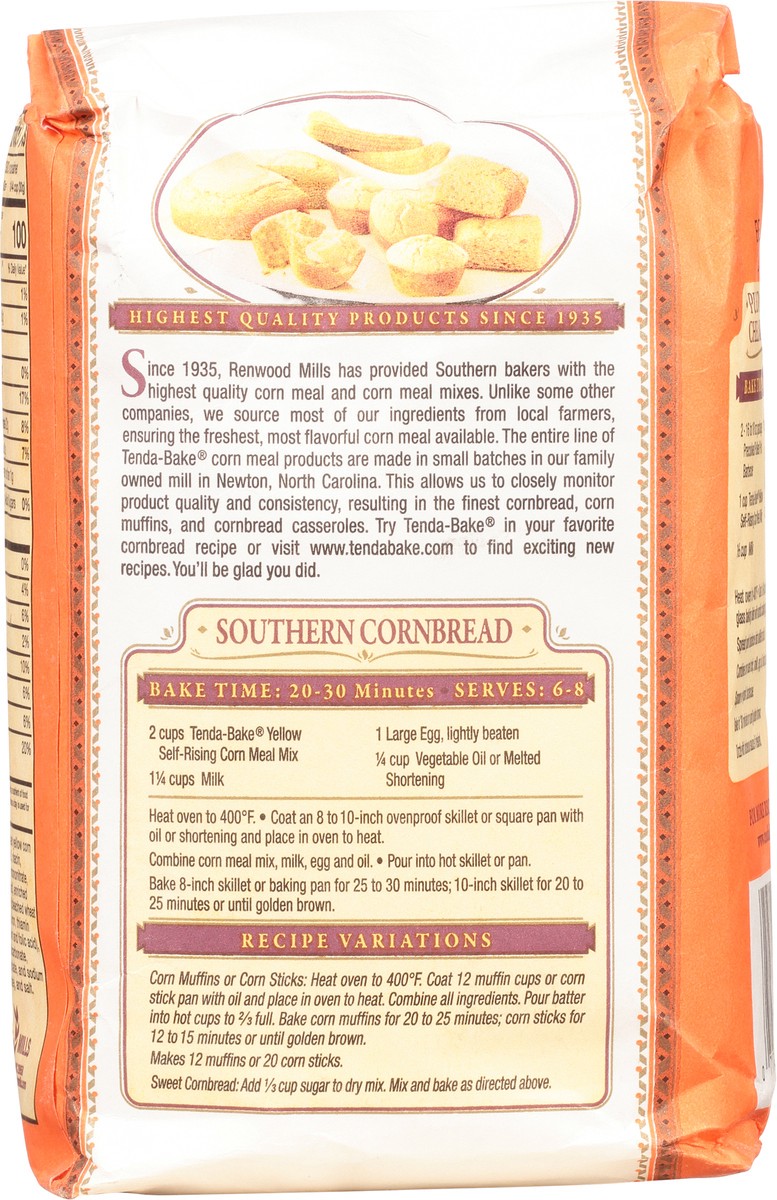 slide 5 of 9, Tenda-Bake Yellow Self Rising Corn Meal Mix 2 lb Bag, 2 lb