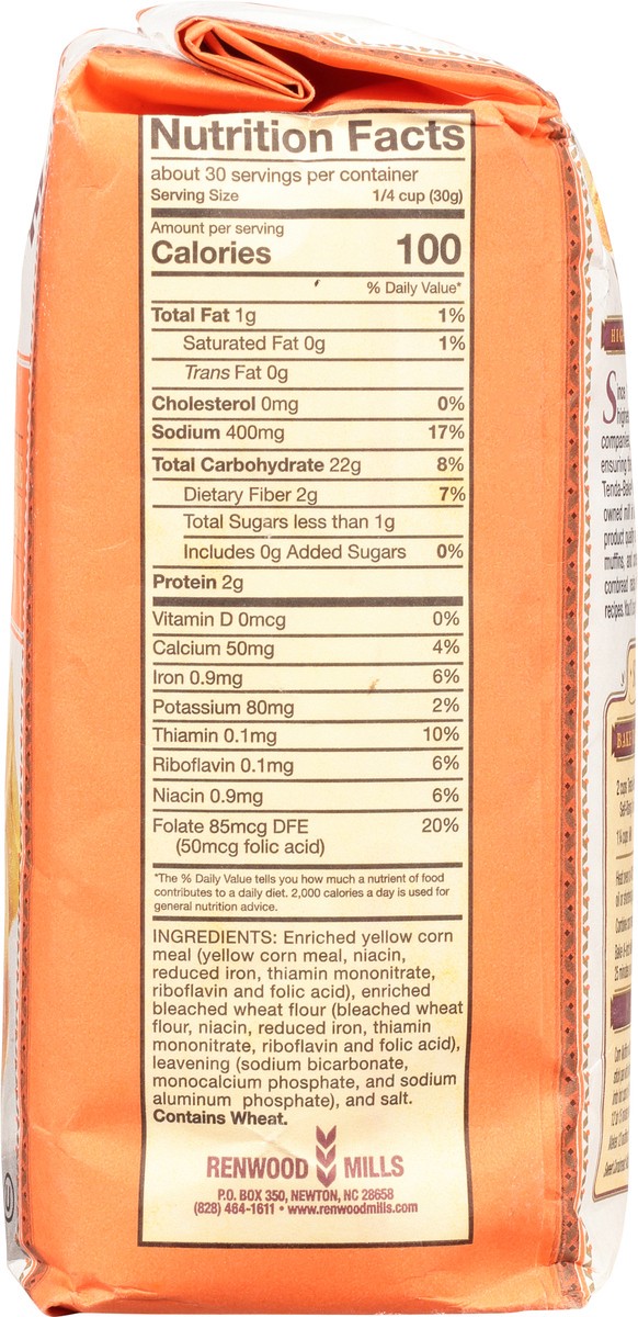 slide 8 of 9, Tenda-Bake Yellow Self Rising Corn Meal Mix 2 lb Bag, 2 lb