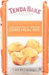 Tenda-Bake Yellow Self Rising Corn Meal Mix 2 lb Bag