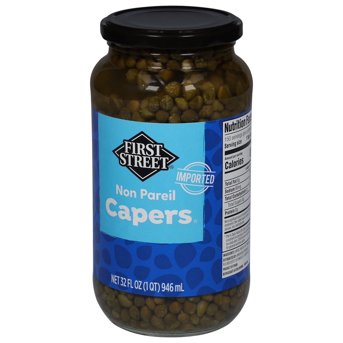 slide 4 of 4, First Street Fs Capers Non Pareil, 32 oz