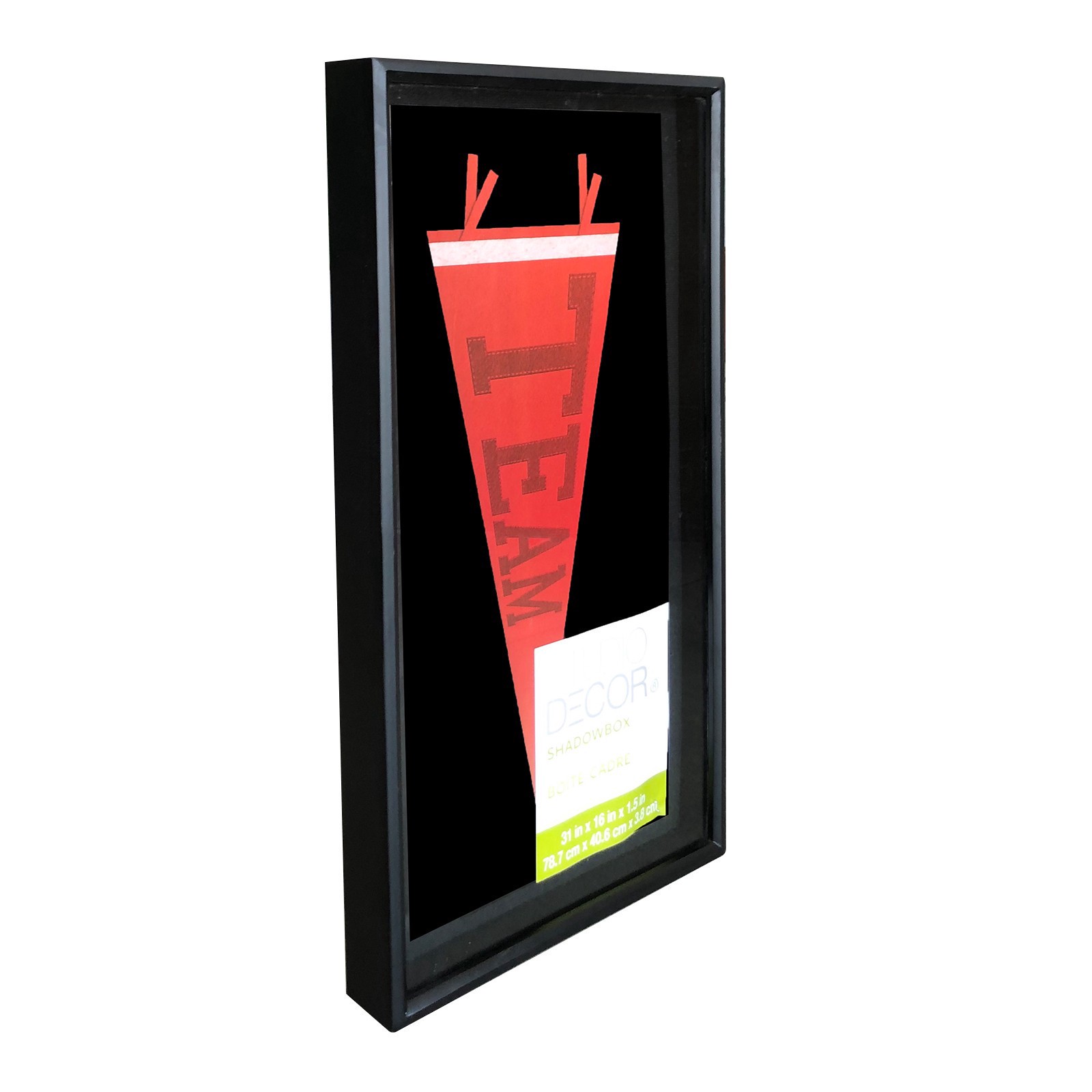slide 2 of 3, 16" X 31" Black Large Shadow Box By Studio Decor, 16 in x 31 in