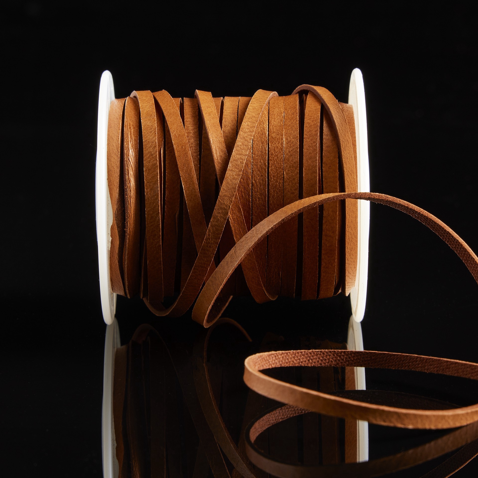 slide 3 of 5, Saddle Tan Deerskin Lace Cord By Bead Landing, 0.13 in x 50 ft