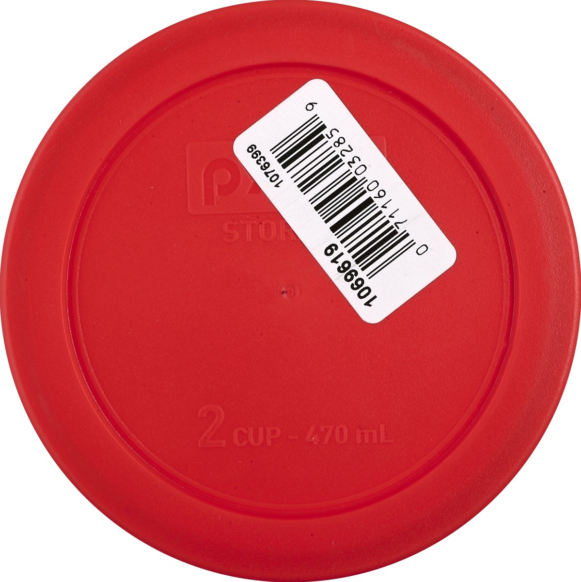 slide 4 of 4, Pyrex Round 2 Cup With Red Cover, 1 ct