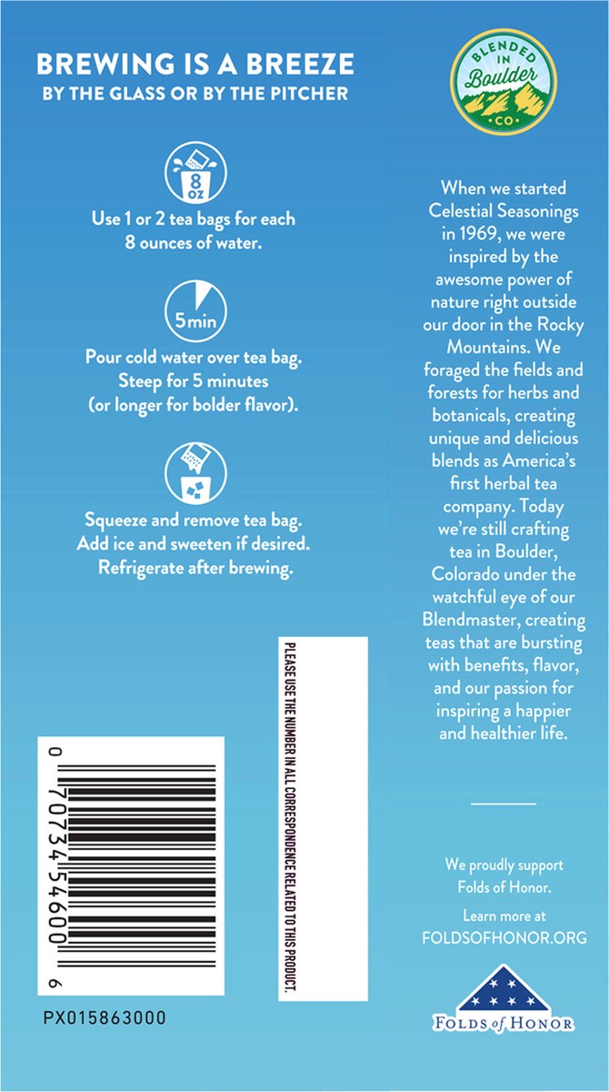 slide 2 of 11, Celestial Seasonings Citrus Cold Brew Iced Tea Herbal - 18 ct, 18 ct