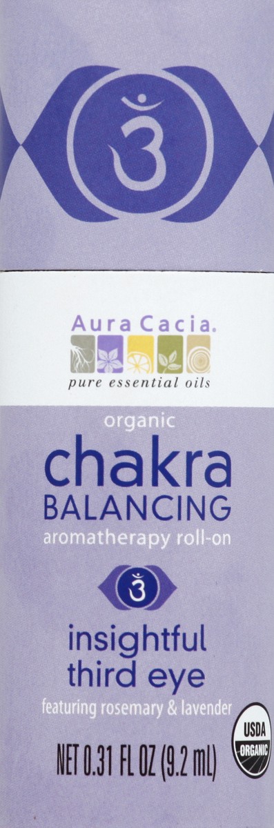 slide 2 of 2, Aura Cacia Chakra Balancing Insightful Third Eye Roll On, 0.31 fl oz