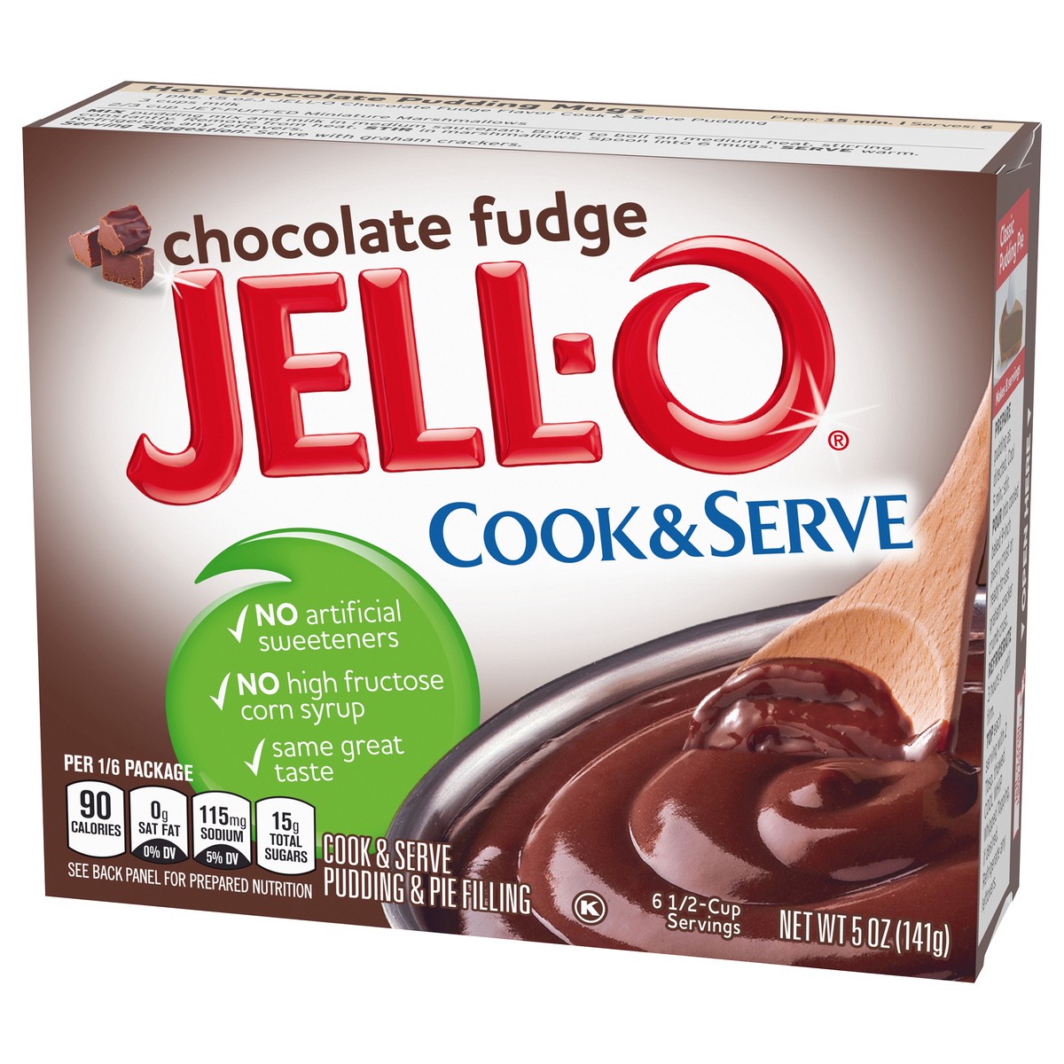 slide 4 of 9, Jell-O Cook & Serve Chocolate Fudge Pudding & Pie Filling Mix, 5 oz Box, 5 oz