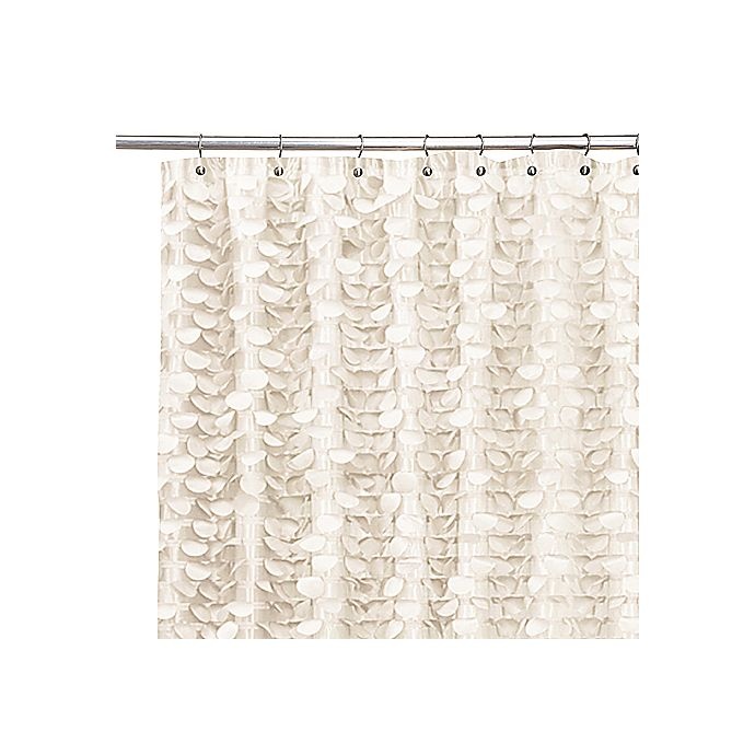 slide 1 of 1, Gigi Ivory Shower Curtain, 54 in x 78 in