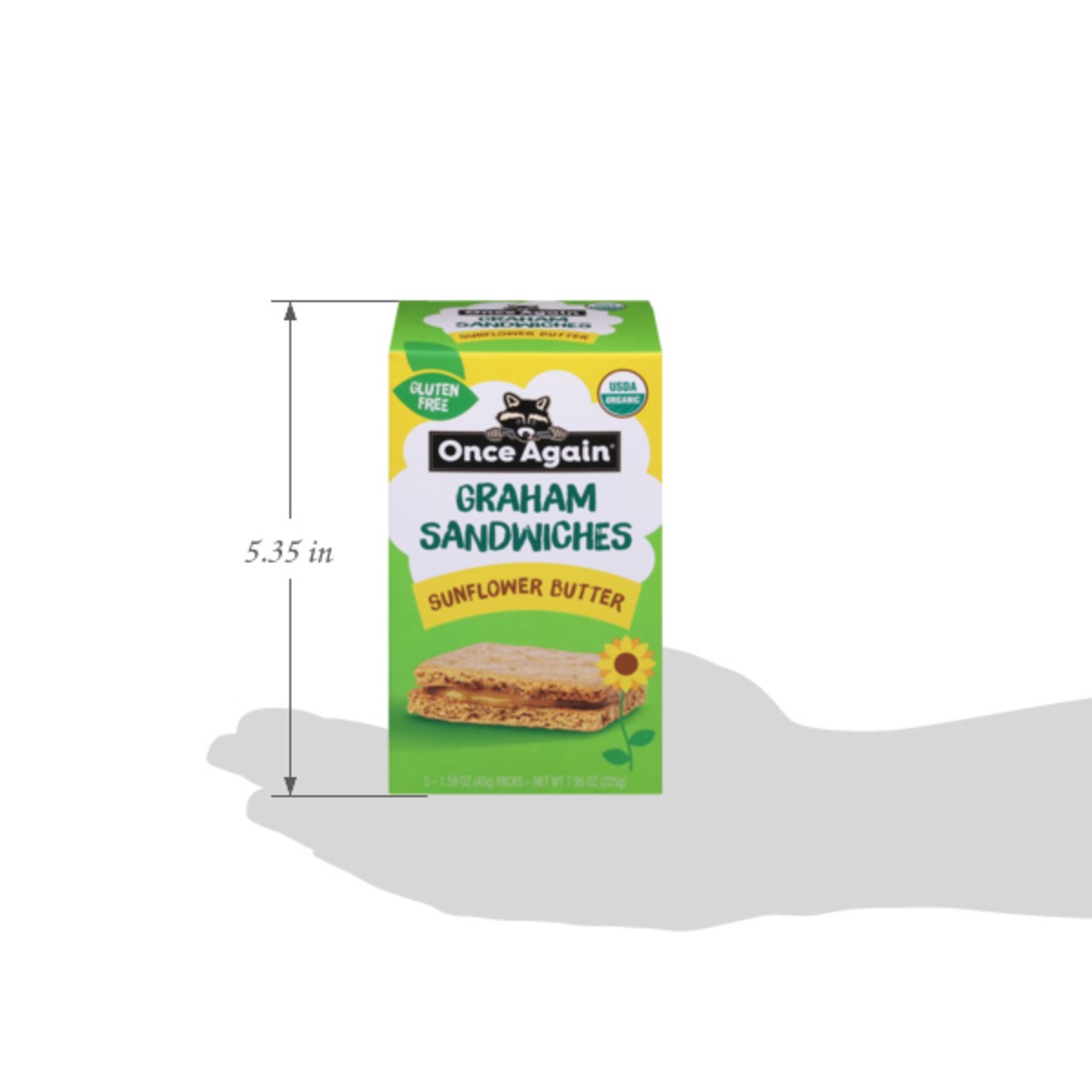 slide 10 of 14, Once Again Sunflower Butter Graham Sandwiches 5 - 1.59 oz Packs, 5 ct