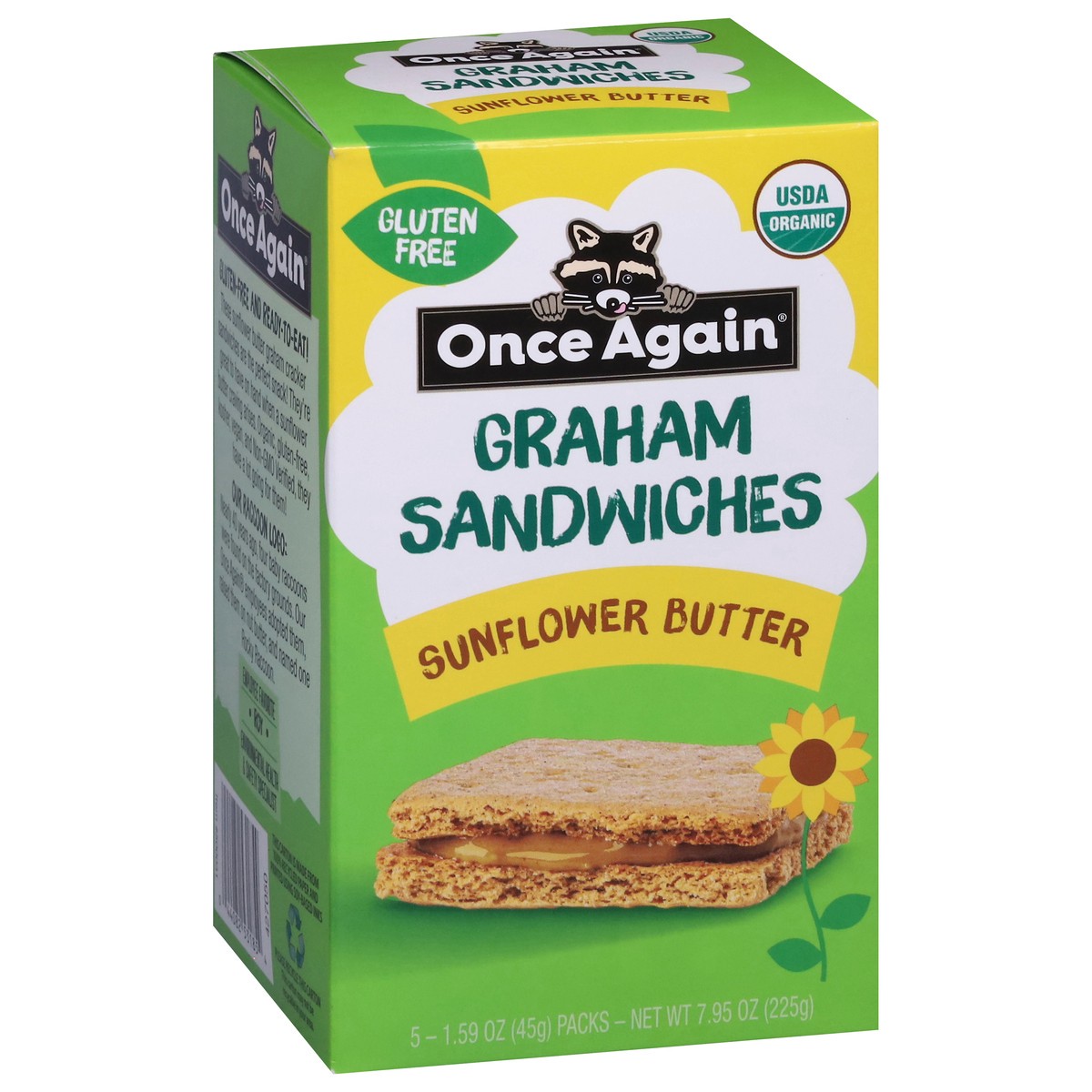 slide 11 of 14, Once Again Sunflower Butter Graham Sandwiches 5 - 1.59 oz Packs, 5 ct
