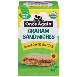 Once Again Sunflower Butter Graham Sandwiches 5 - 1.59 oz Packs
